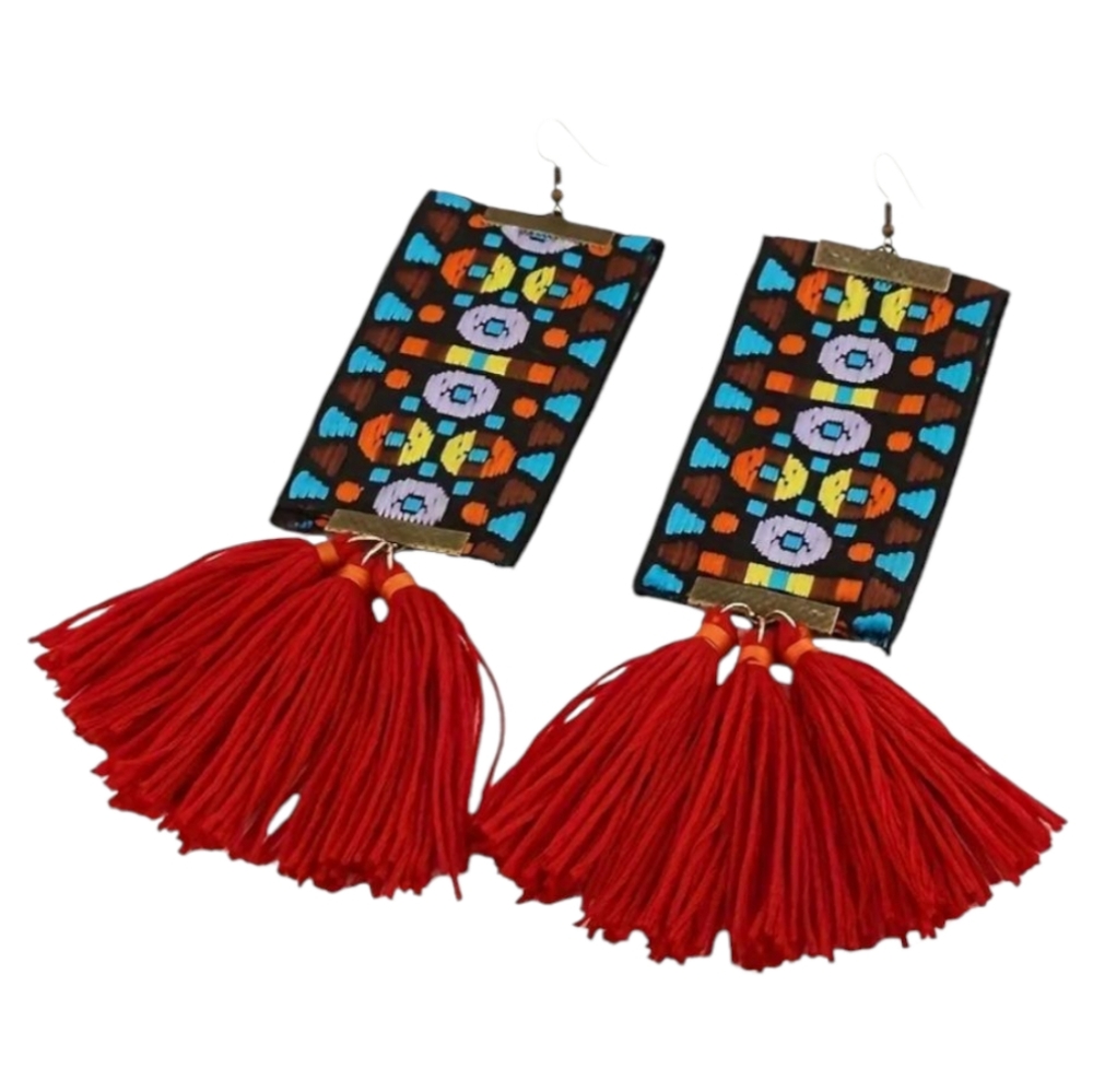 🪷 3/$20🪷 New Boho Lightweight Fringe Earrings Colorful Tassel Dangle Earrings